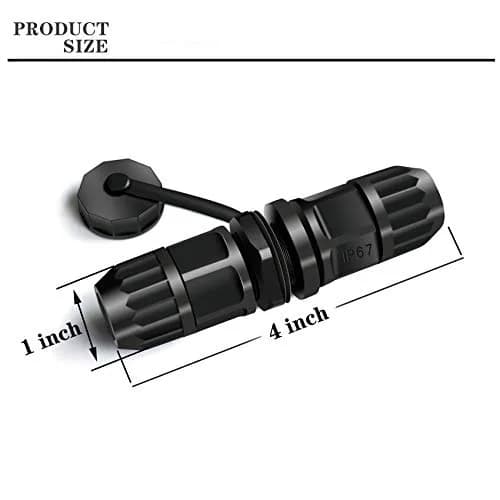 YIOVVOM Waterproof RJ45 Coupler Cat 6 Outdoor Ethernet Connector 110mm (4.33 inch) 6-Pack | IP67 Rated for Harsh Environments thumbnail 2
