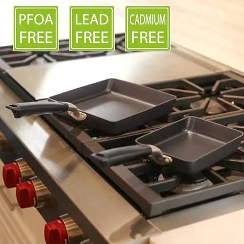 TECHEF Tamagoyaki Japanese Omelette Pan Large | PFOA-Free, Induction-Ready, Dishwasher Safe thumbnail 7