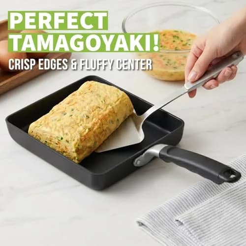 TECHEF Tamagoyaki Japanese Omelette Pan Large | PFOA-Free, Induction-Ready, Dishwasher Safe thumbnail 2