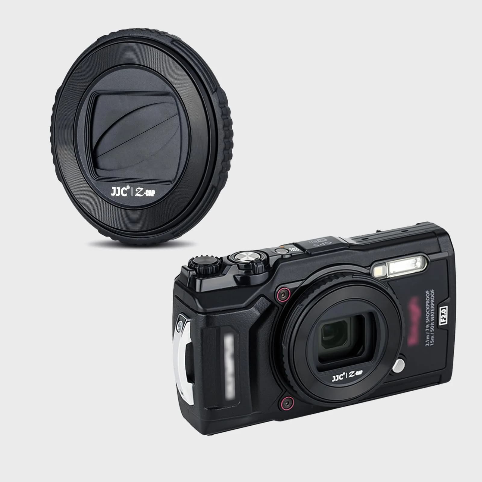 JJC Rotating Lens Cap for Olympus TG-7 TG-6 TG-5 TG-4 TG-3 TG-2 TG-1 Cameras | Replaces Olympus LB-T01 Lens Barrier - view 6