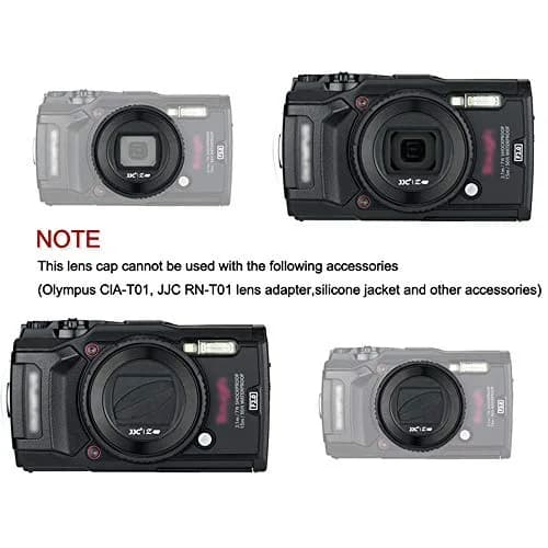 JJC Rotating Lens Cap for Olympus TG-7 TG-6 TG-5 TG-4 TG-3 TG-2 TG-1 Cameras | Replaces Olympus LB-T01 Lens Barrier thumbnail 7