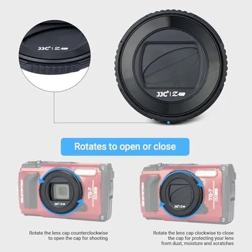 JJC Rotating Lens Cap for Olympus TG-7 TG-6 TG-5 TG-4 TG-3 TG-2 TG-1 Cameras | Replaces Olympus LB-T01 Lens Barrier thumbnail 3