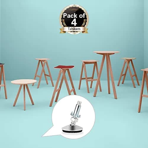 Tahikem M10 Swivel Adjustable Leveling Feet | Furniture Leveling Support 4 Pack thumbnail 3
