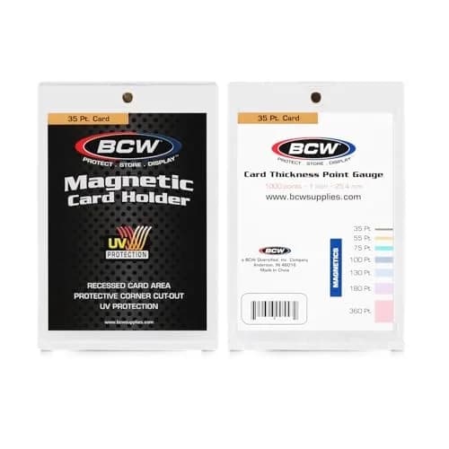 BCW 35 Pt Magnetic Card Holders with UV Protection, 10 Count | Standard Trading Cards thumbnail 1