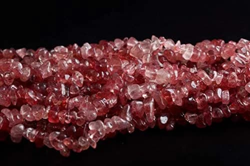 Cmidy Natural Chip Stone Beads Strawberry Quartz 5-8mm (120g/400 pcs) | Genuine Gemstones for Jewelry Making thumbnail 4