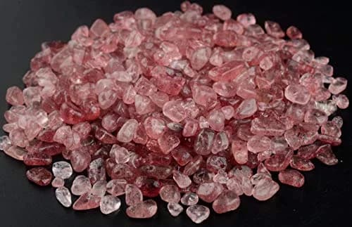 Cmidy Natural Chip Stone Beads Strawberry Quartz 5-8mm (120g/400 pcs) | Genuine Gemstones for Jewelry Making thumbnail 2
