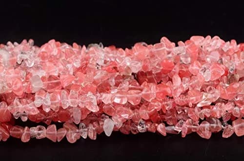 Cmidy Natural Chip Stone Beads Watermelon Red 5-8mm (150g / ~400 pcs) | Genuine Gemstone Beads for Jewelry Making thumbnail 4