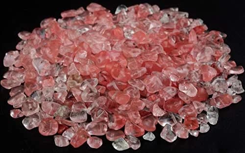 Cmidy Natural Chip Stone Beads Watermelon Red 5-8mm (150g / ~400 pcs) | Genuine Gemstone Beads for Jewelry Making thumbnail 2