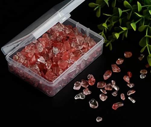 Cmidy Natural Chip Stone Beads Watermelon Red 5-8mm (150g / ~400 pcs) | Genuine Gemstone Beads for Jewelry Making thumbnail 3