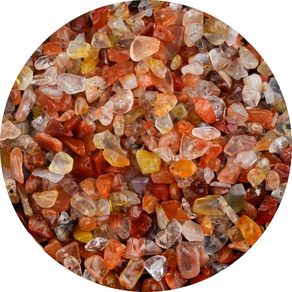 Cmidy Natural Chip Stone Beads Red Agate 5-8mm (150g/5.29oz) | Genuine Gemstones for Jewelry Making - main product image