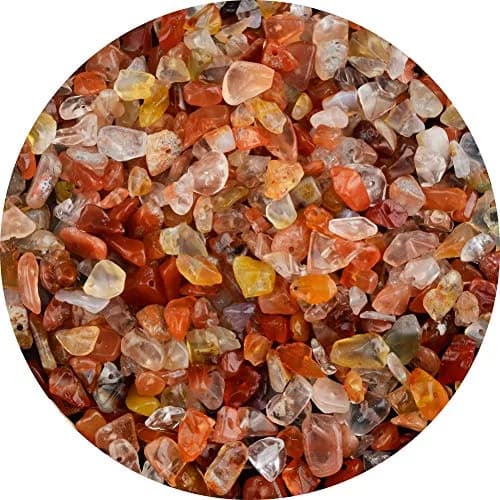Cmidy Natural Chip Stone Beads Red Agate 5-8mm (150g/5.29oz) | Genuine Gemstones for Jewelry Making thumbnail 1
