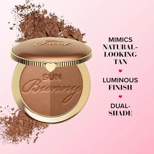 Too Faced Sun Bunny Bronzer 0.28 Oz | Buildable Dual Shade for Natural Glow & Sun-Kissed Finish thumbnail 5