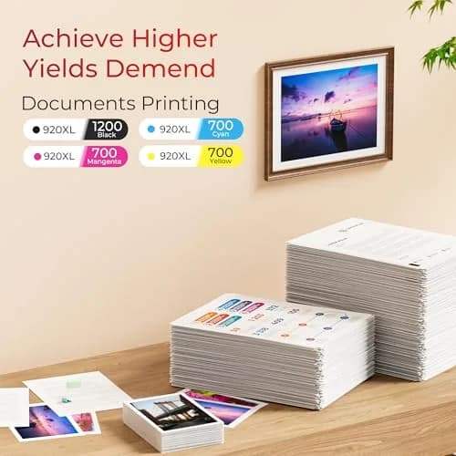ejet 920XL Ink Cartridges Combo Pack for HP 920XL | High Page Yield & Compatible with Officejet 6500 thumbnail 3