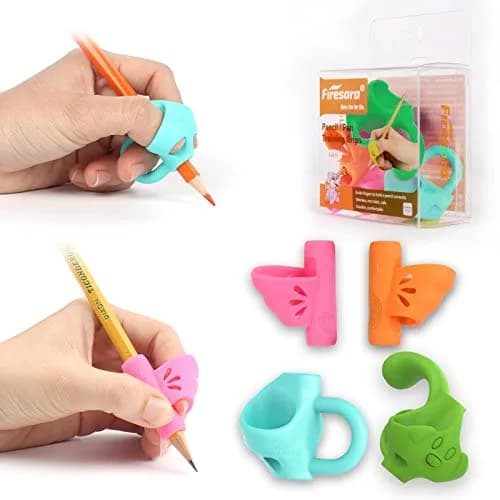 Firesara Left-Handed Training Grips, Assorted Colors | Fun Handwriting Aid for Special Needs & Adults thumbnail 1