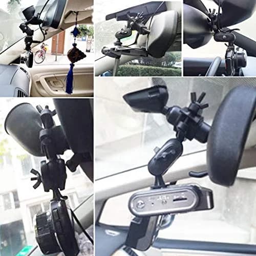 CALIDAKA Universal Dash Cam Mount Holder with 360° Ball Head & Handlebar Clamp | Fits Most Dash Cams & Action Cameras thumbnail 9
