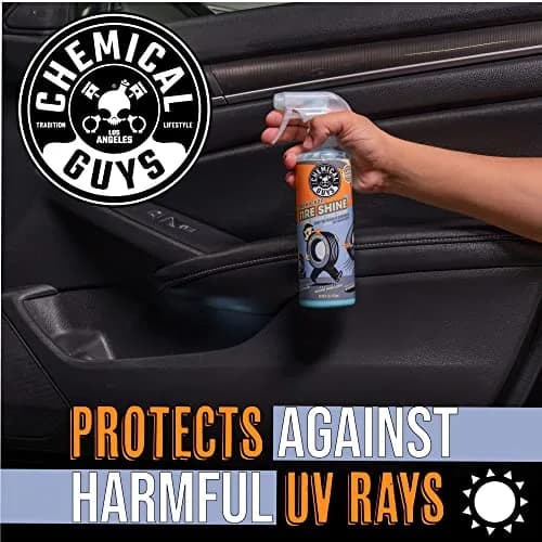 Chemical Guys Tire Kicker Extra Glossy Tire Shine Spray 3.78 L (1 Gallon) | Restores Deep Wet Look & Protects Rubber, Vinyl, Plastic thumbnail 7