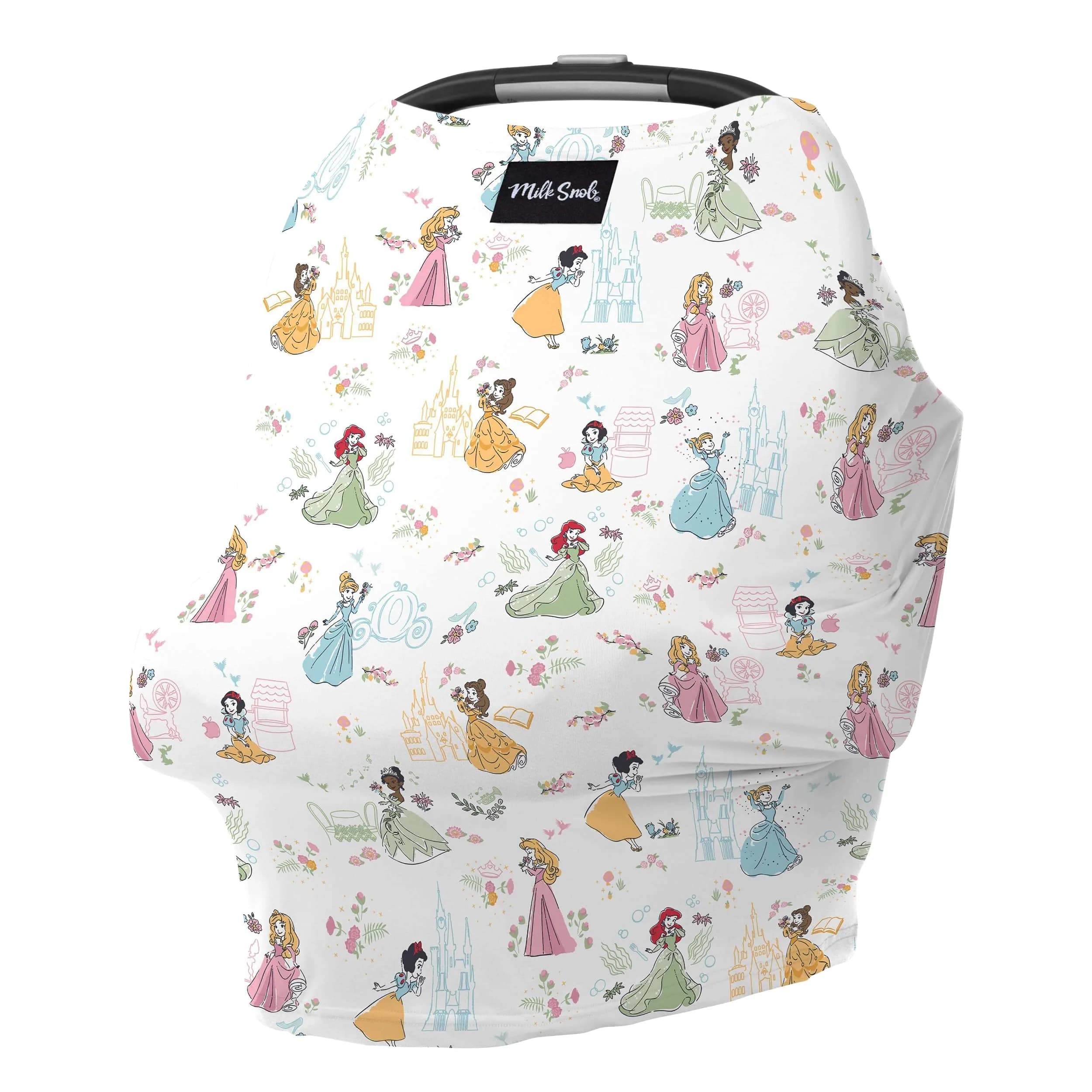 Milk Snob Original Disney Princess 5-in-1 Cover | Rayon Blend Fabric, Breathable, Multi-Use for Car Seat, Nursing, Shopping Cart, High Chair, Stroller - main product image