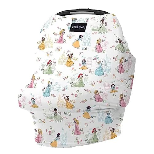 Milk Snob Original Disney Princess 5-in-1 Cover | Rayon Blend Fabric, Breathable, Multi-Use for Car Seat, Nursing, Shopping Cart, High Chair, Stroller thumbnail 1