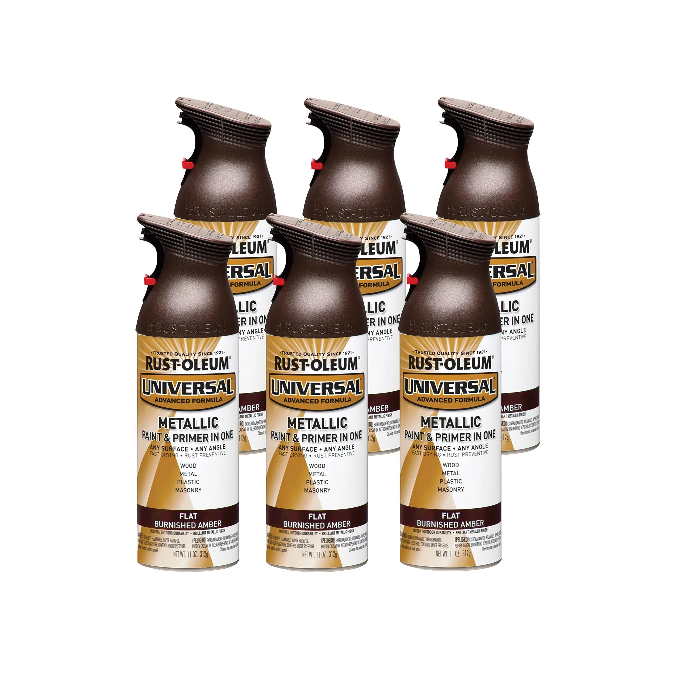Rust-Oleum Universal All Surface Clear Topcoat Spray 11 oz (325 ml) Frosted Pearl Clear | Professional Grade Paint for Wood, Metal, Plastic