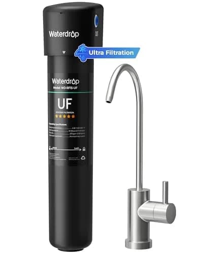Waterdrop 15UB-UF Ultra Filtration Under Sink Water Filter System with Dedicated Faucet 19000 Gallons | Reduces Lead, Chlorine, Taste & Odor thumbnail 1