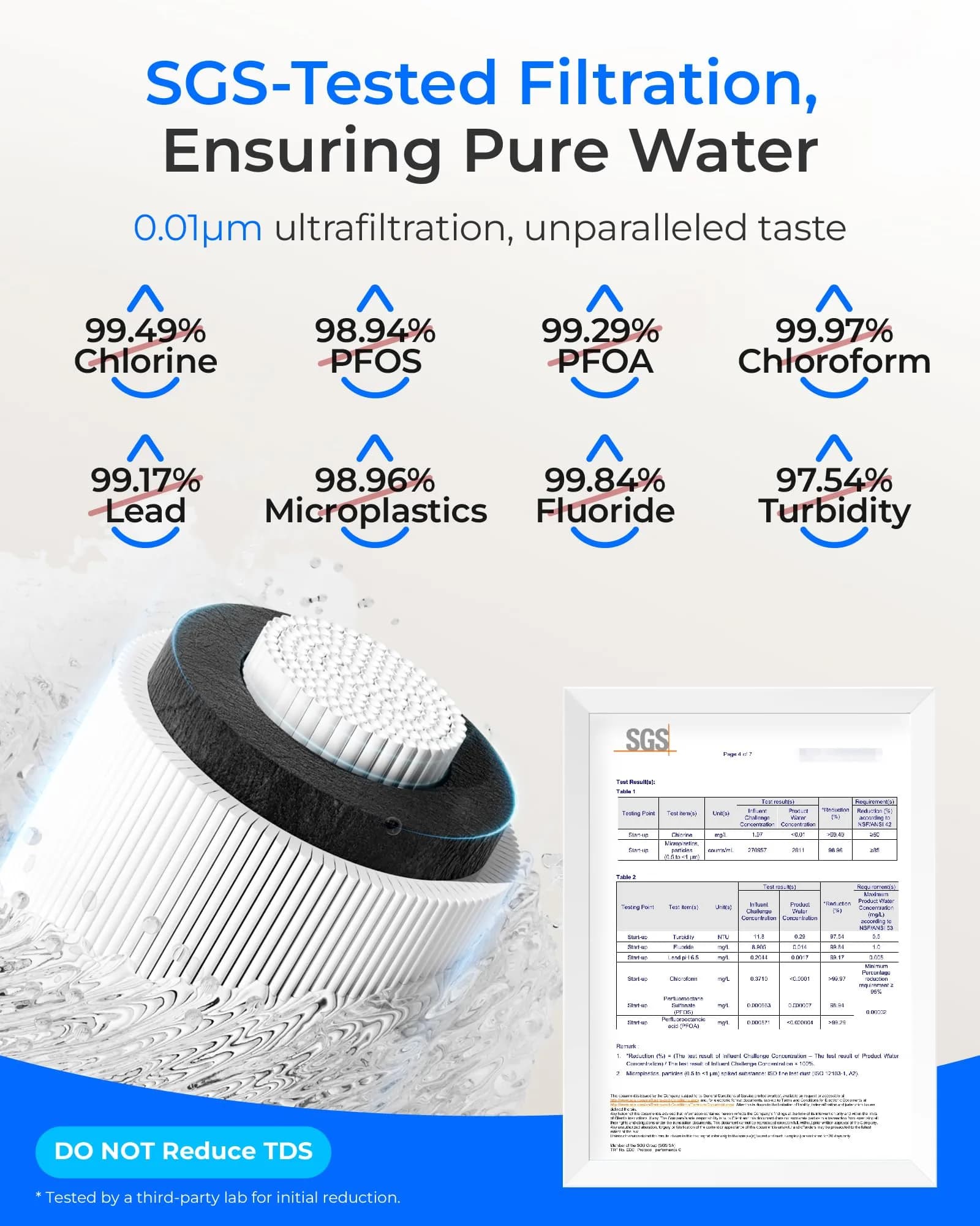 Waterdrop 15UB-UF Ultra Filtration Under Sink Water Filter System with Dedicated Faucet 19000 Gallons | Reduces Lead, Chlorine, Taste & Odor - view 4