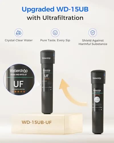 Waterdrop 15UB-UF Ultra Filtration Under Sink Water Filter System with Dedicated Faucet 19000 Gallons | Reduces Lead, Chlorine, Taste & Odor thumbnail 3