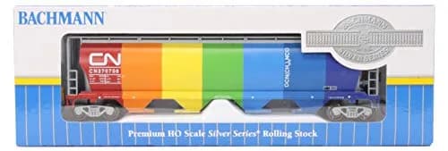Bachmann Trains Canadian 4-Bay Cylindrical Grain Hopper with FRED Device CN Demonstrator HO Scale 1:87 (20.8 cm / 8.2 in) thumbnail 7