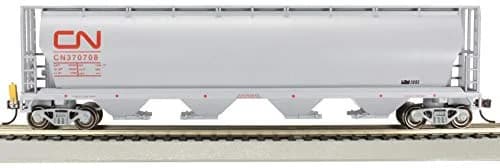 Bachmann Trains Canadian 4-Bay Cylindrical Grain Hopper with FRED Device CN Demonstrator HO Scale 1:87 (20.8 cm / 8.2 in) thumbnail 3