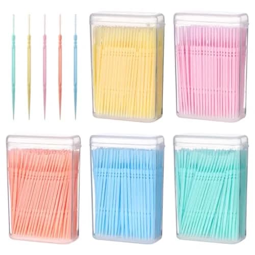 EXCEART Disposable Interdental Toothpicks 1000pcs | Portable Oral Cleaner for Teeth & Gums thumbnail 1