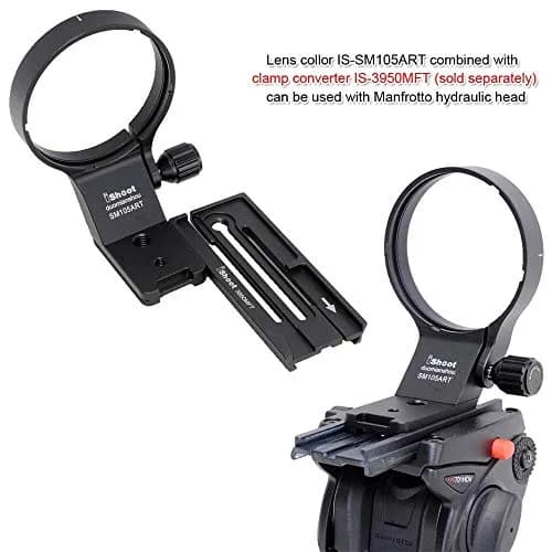 iShoot 82mm Metal Tripod Mount Ring Lens Collar for Sigma 105mm F1.4 DG HSM & 100-400mm DG DN OS | Arca-Swiss Fit thumbnail 8