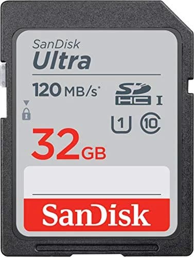 SanDisk 32GB Ultra SDHC UHS-I Memory Card 32GB (120MB/s, C10, U1) | Reliable Storage for Cameras thumbnail 1