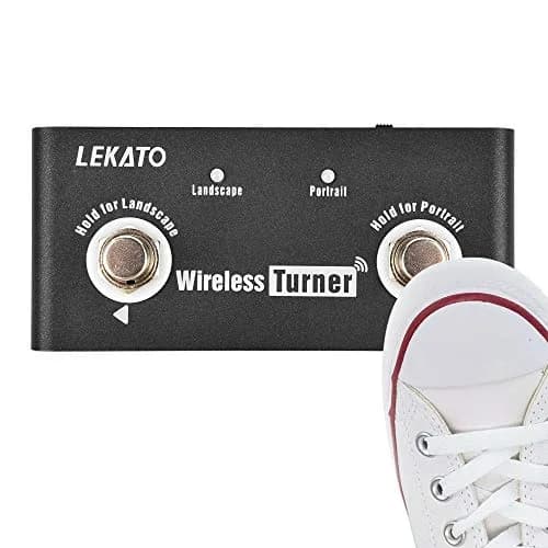 LEKATO Wireless Page Turner Pedal Bluetooth Foot Pedal for Tablets Phone | Support Android & IOS above v13.4 | External Pedal for Loop Control thumbnail 8