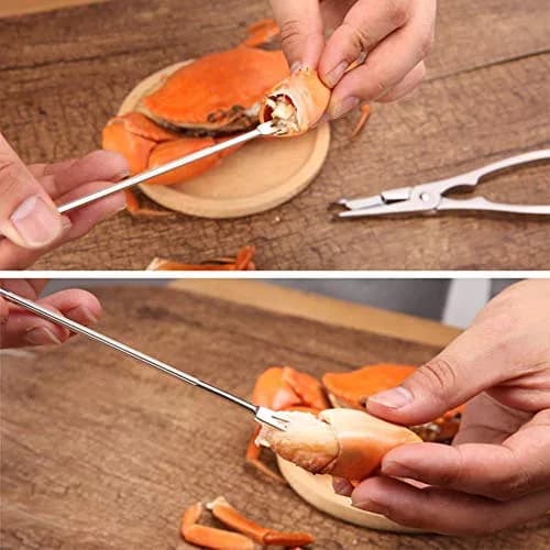 Ajmyonsp 8-Piece Seafood Tools Set with Crab Crackers & Picks | Heavy Duty Zinc Alloy thumbnail 5