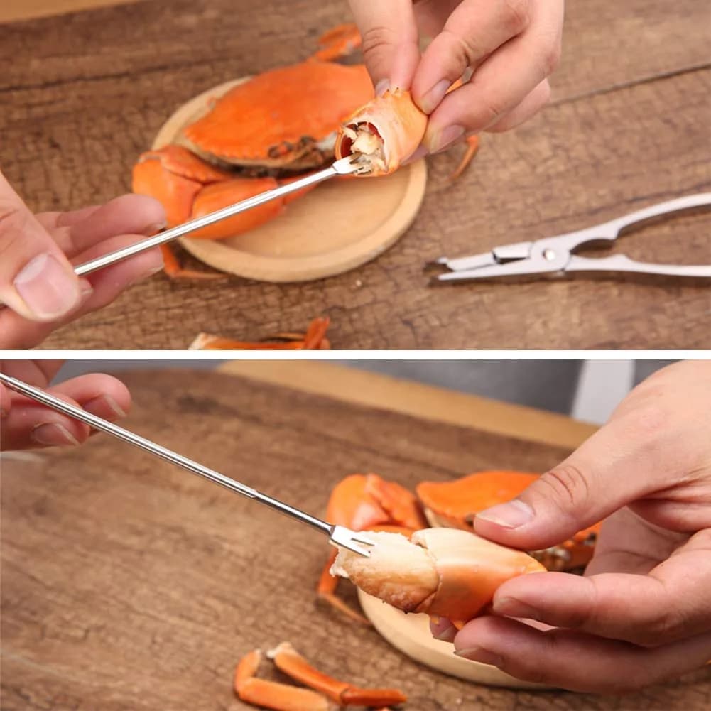 Ajmyonsp 8-Piece Seafood Tools Set with Crab Crackers & Picks | Heavy Duty Zinc Alloy - view 5