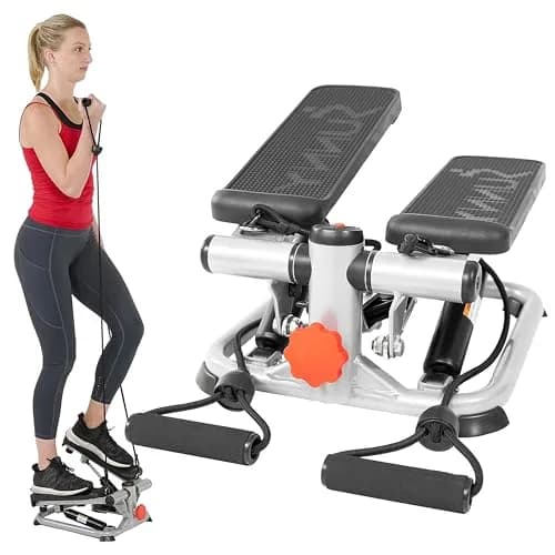 Sunny Health & Fitness Mini Stair Stepper w/Bands & Adjustable Step Height 16.2 lb (7.35 kg) thumbnail 1