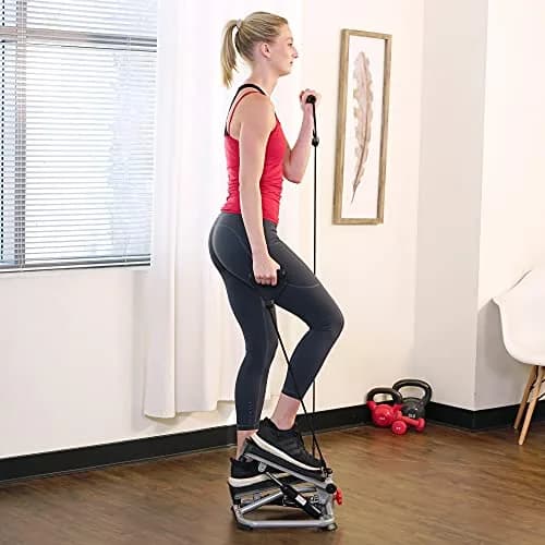 Sunny Health & Fitness Mini Stair Stepper w/Bands & Adjustable Step Height 16.2 lb (7.35 kg) thumbnail 6