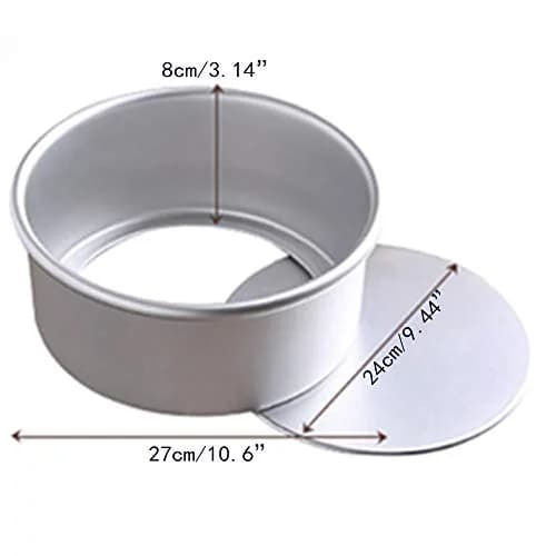 OUKEYI 10 Inch Round Cheesecake Pan with Removable Bottom | 25.4 cm (10 inches) Anodized Aluminum Baking Mold thumbnail 2