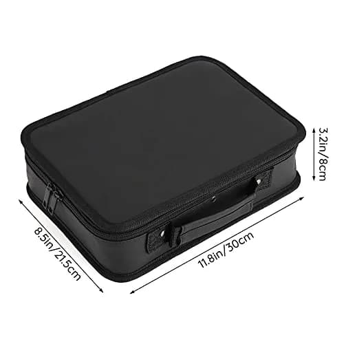 Segbeauty Barber Tool Bag, 30 x 21.5 x 8 cm | PU Leather Travel Makeup & Hair Kit Organizer thumbnail 3