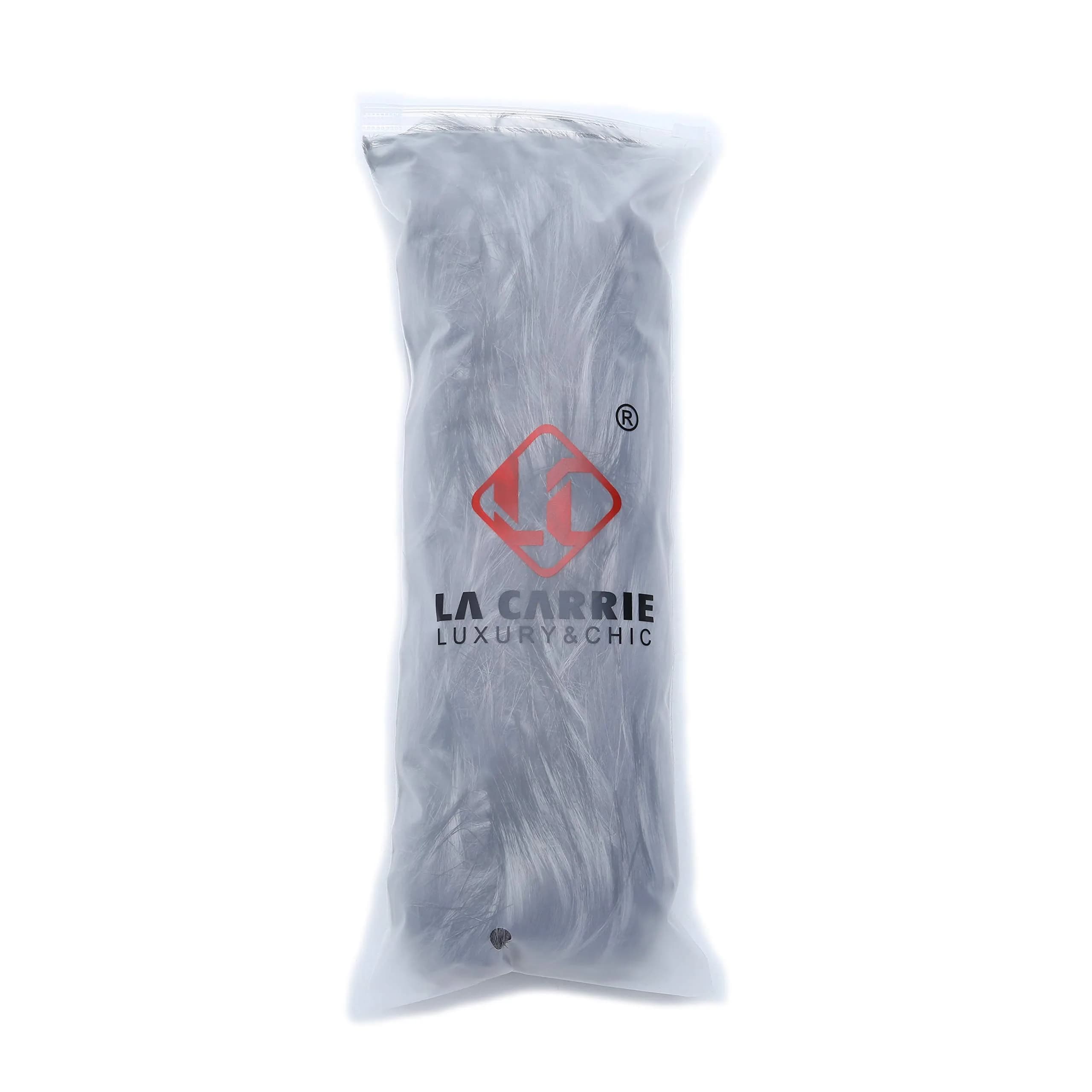 LA CARRIE Women's Faux Fur Plush Leg Warmers - Grey With Tips | One Size (15.9 cm loop, 19.8 cm knit) - view 7