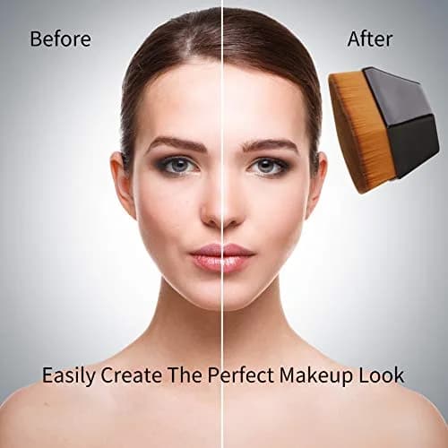 Daubigny Foundation Brush Iron Type for Face & Blush | Flawless Makeup Tool (Black) thumbnail 2