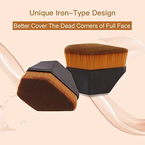 Daubigny Foundation Brush Iron Type for Face & Blush | Flawless Makeup Tool (Black) thumbnail 3