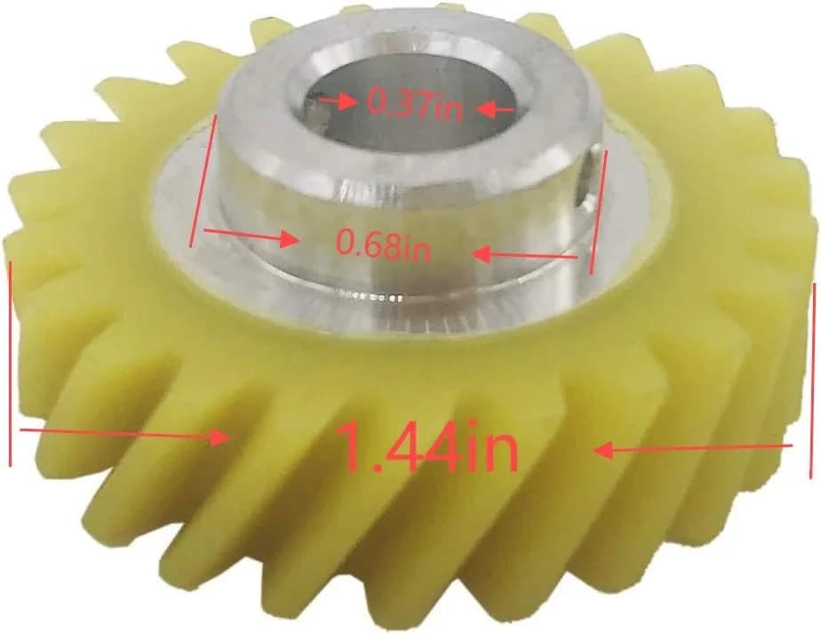 spartshome Mixer Worm Gear Replacement for W10112253 | Compatible with Whirlpool & KitchenAid Mixers thumbnail 4