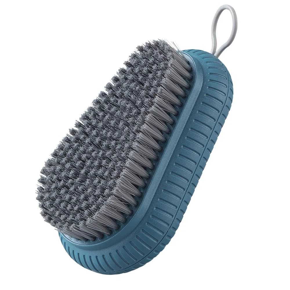 JIESHKE Scrub Brush | Soft Bristles for Laundry, Shoes & Household Cleaning | Blue