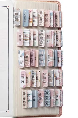 DiverseBee Laminated Bible Tabs for Girls, Kids & Women (Sweet) | Large Print, Durable, Easy Application thumbnail 1