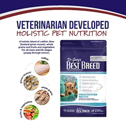 Best Breed Dr. Gary's Freshwater Recipe – Catfish & Whitefish Dry Dog Food 13 lb | Sensitive Skin & Stomach Formula thumbnail 2