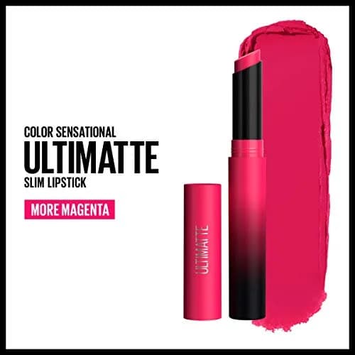Maybelline Color Sensational Ultimatte Matte Lipstick 0.06oz | Non-Drying, Intense Magenta Pink thumbnail 2