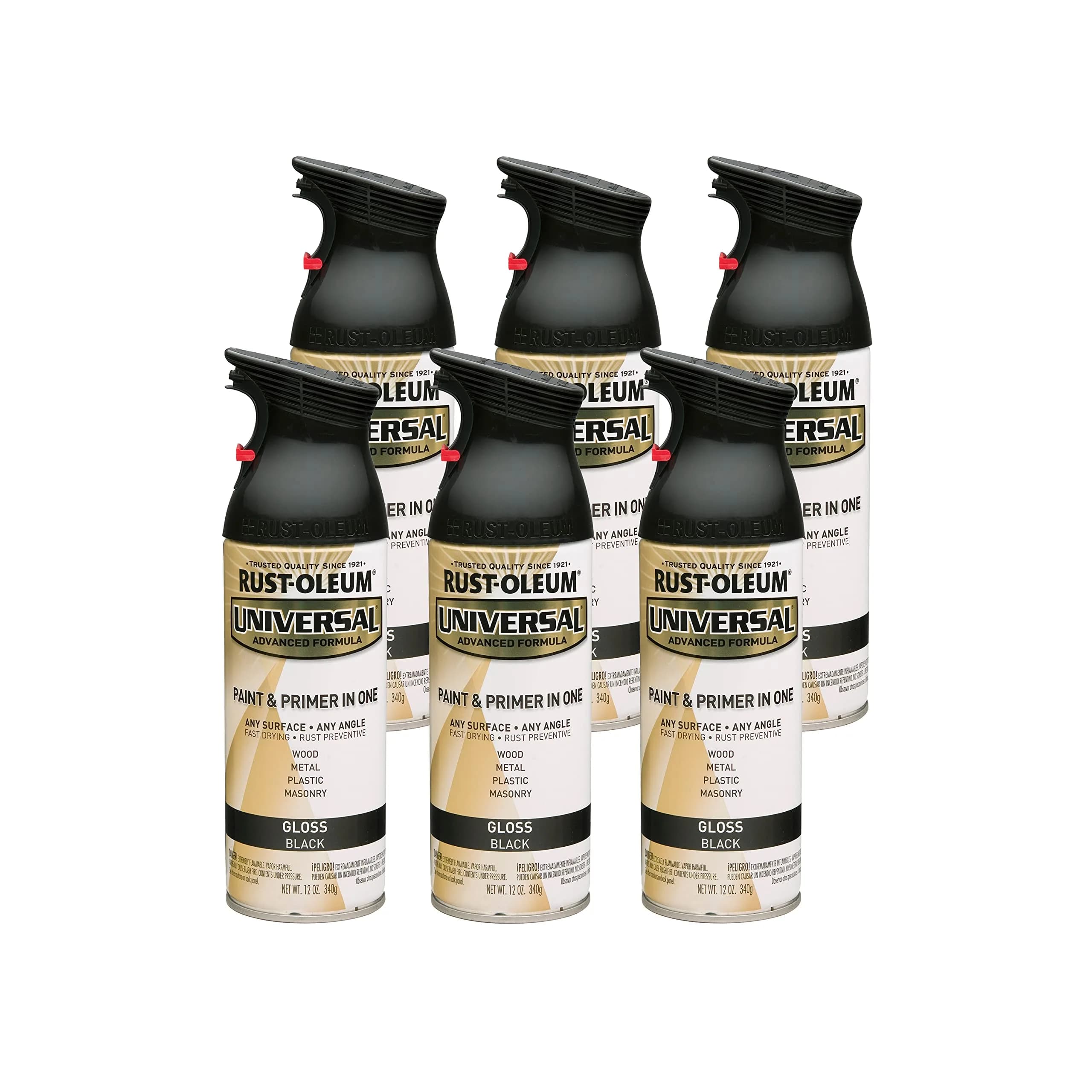Rust-Oleum Universal All Surface Clear Topcoat Spray 11 oz (325 ml) Frosted Pearl Clear | Professional Grade Paint for Wood, Metal, Plastic
