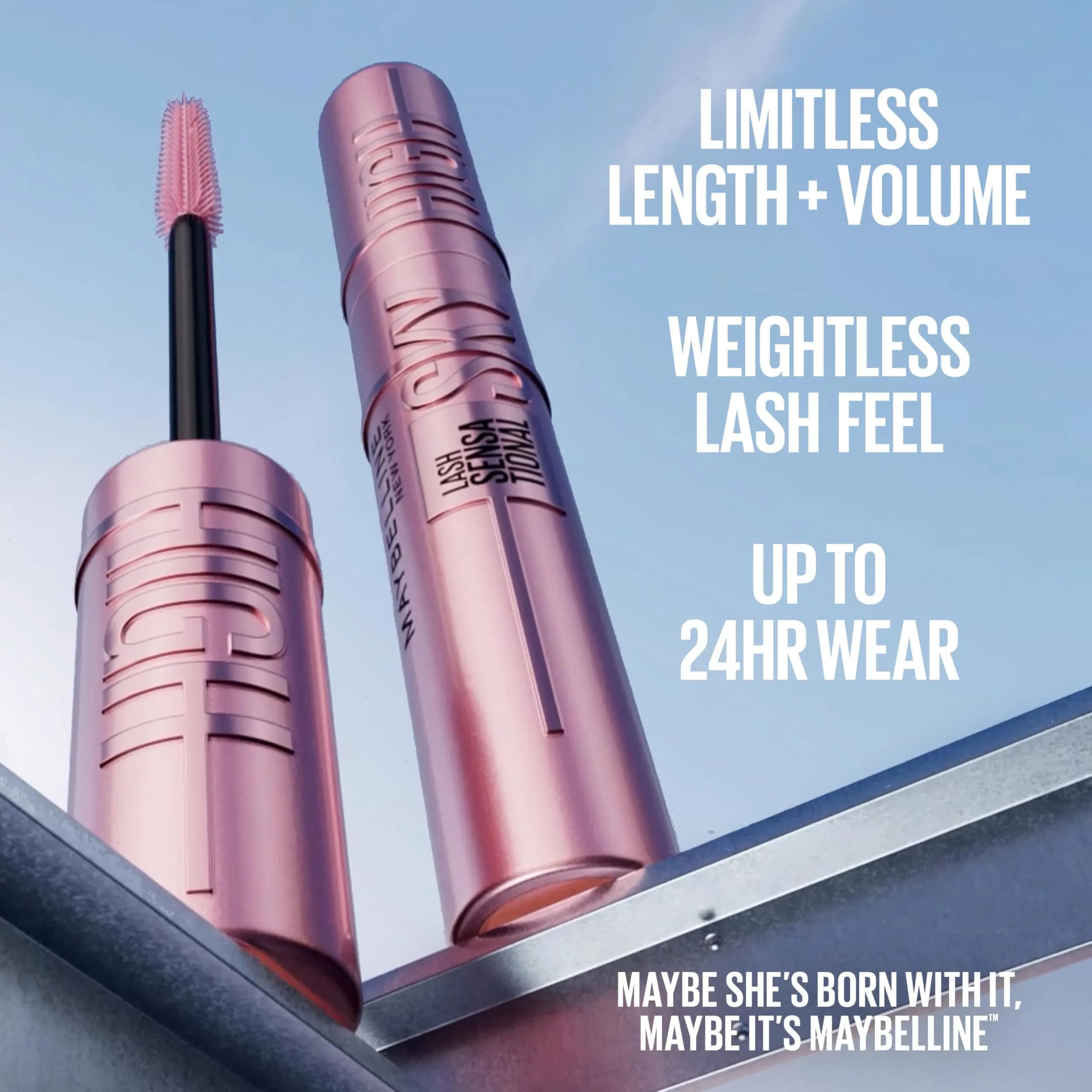 Maybelline Lash Sensational Sky High Mascara in Brownish Black - Achieve Voluminous & Lengthened Lashes - view 4