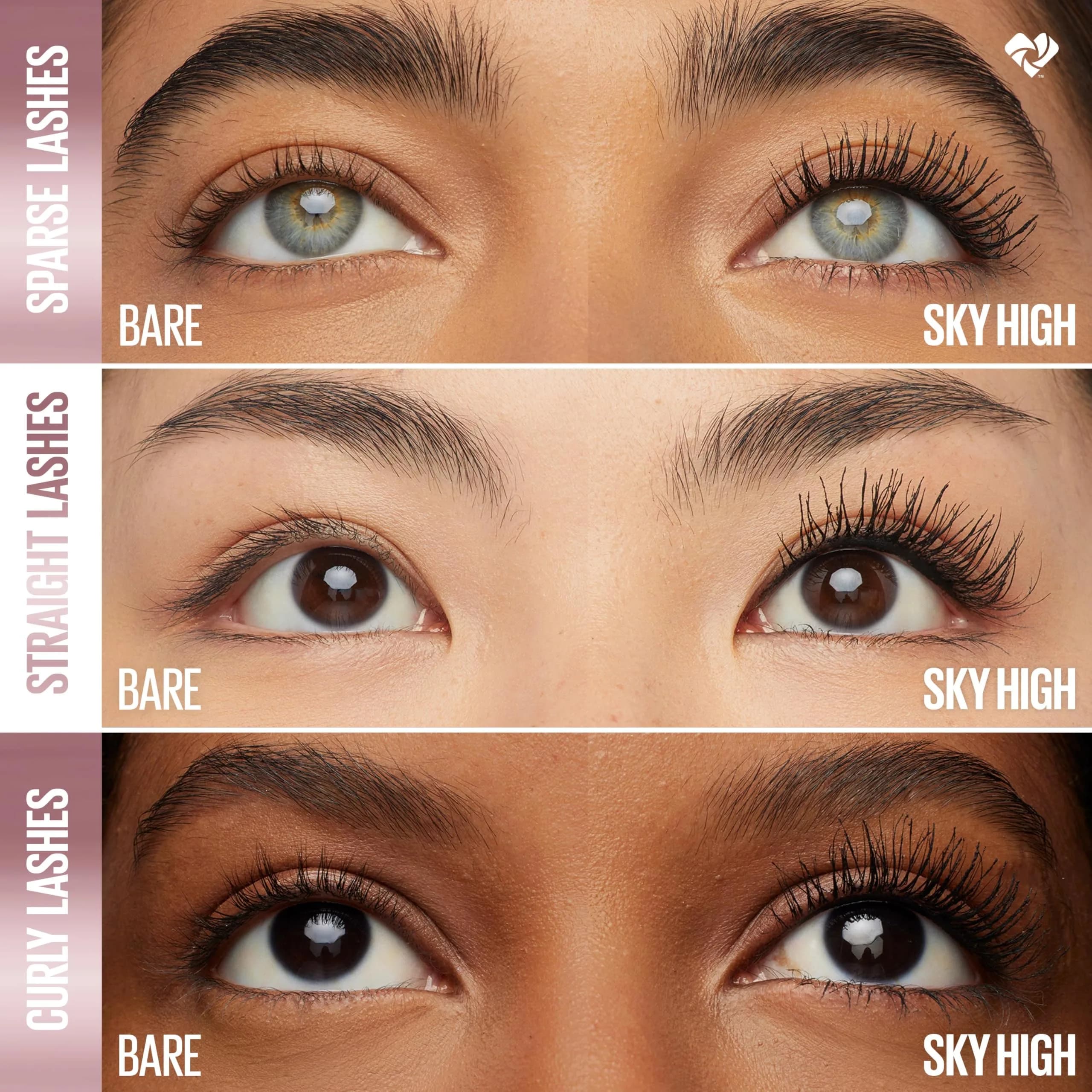 Maybelline Lash Sensational Sky High Mascara in Brownish Black - Achieve Voluminous & Lengthened Lashes - view 5