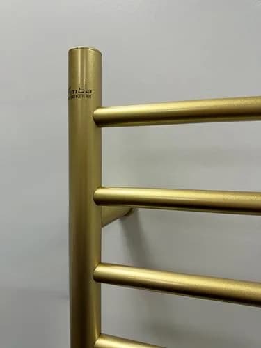 Amba Radiant Straight Hardwired Towel Warmer Satin Brass | 10 Horizontal Bars, 150W thumbnail 2
